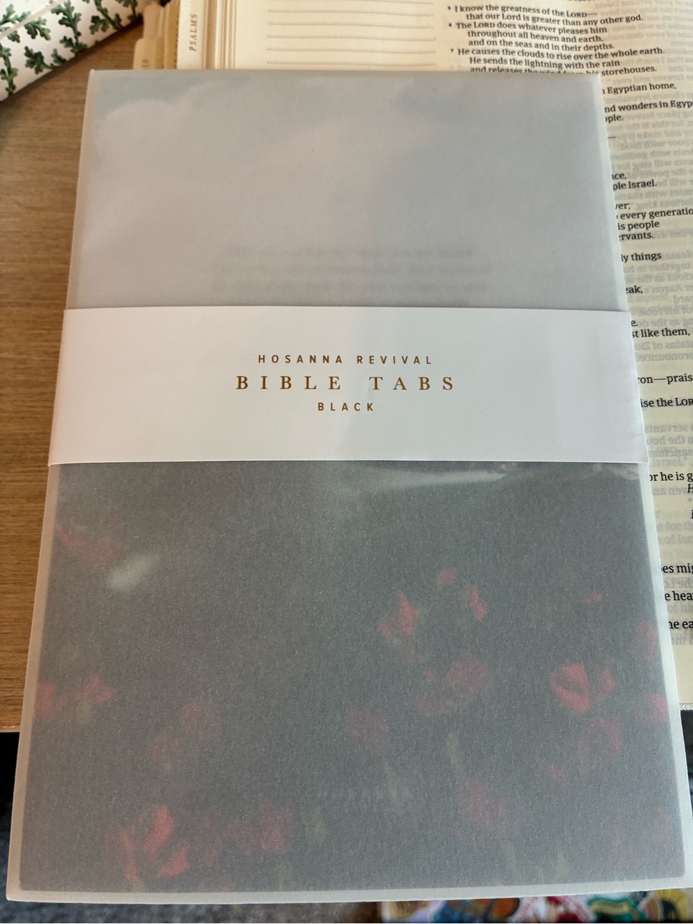 Hosanna Revival Bible Tabs-Gold or Black. See how they look on Bible in photos. - Picture 4 of 6